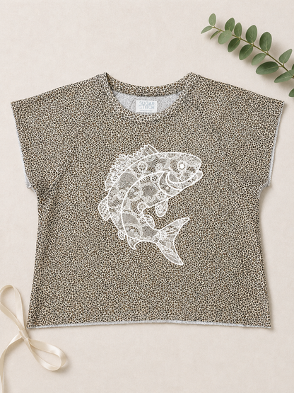 Fish Lace Graphic AOP Edgy Graphic Shirt