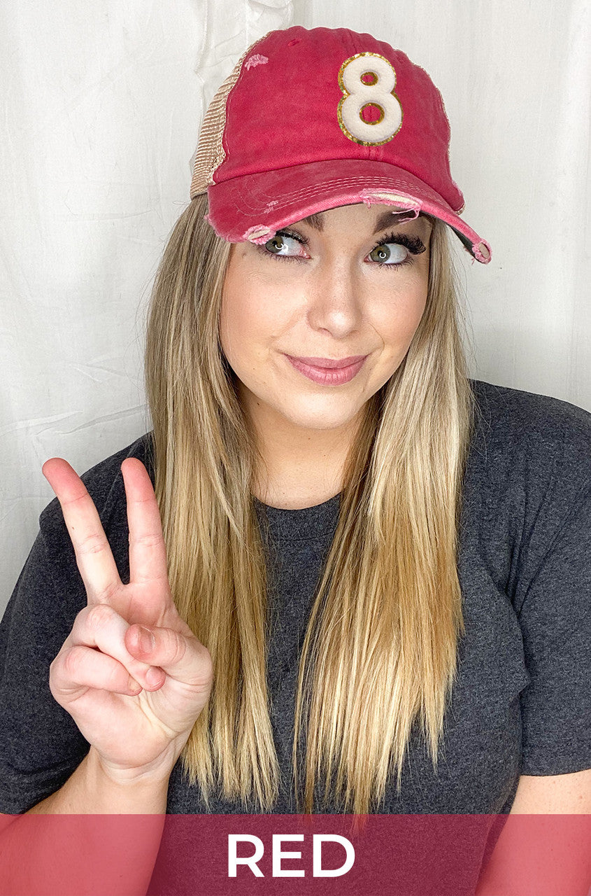 Ideal Chenille Number Hat