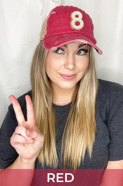 Ideal Chenille Number Hat