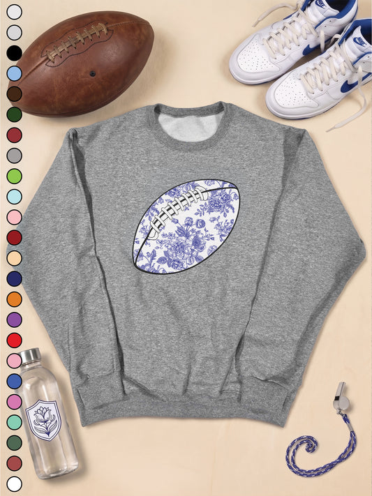 Chinoiserie Game Day Football Graphic Sweatshirt