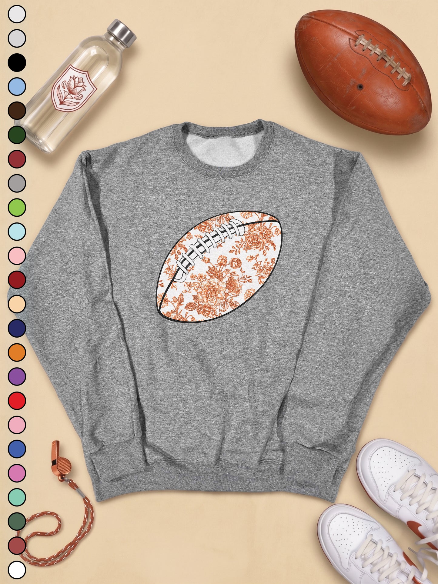 Chinoiserie Game Day Football Graphic Sweatshirt