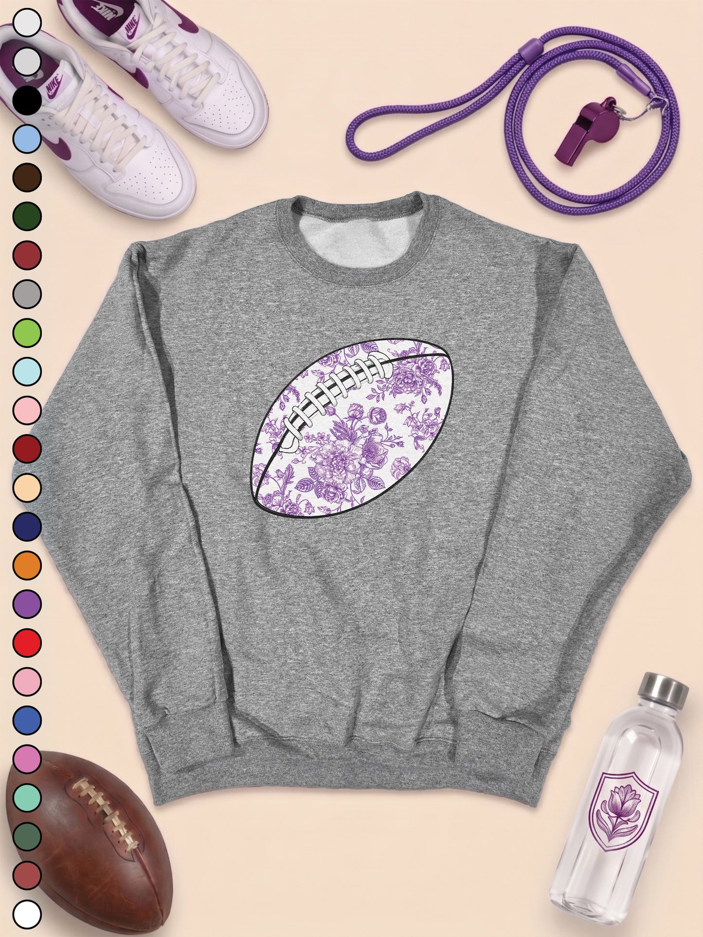 Chinoiserie Game Day Football Graphic Sweatshirt