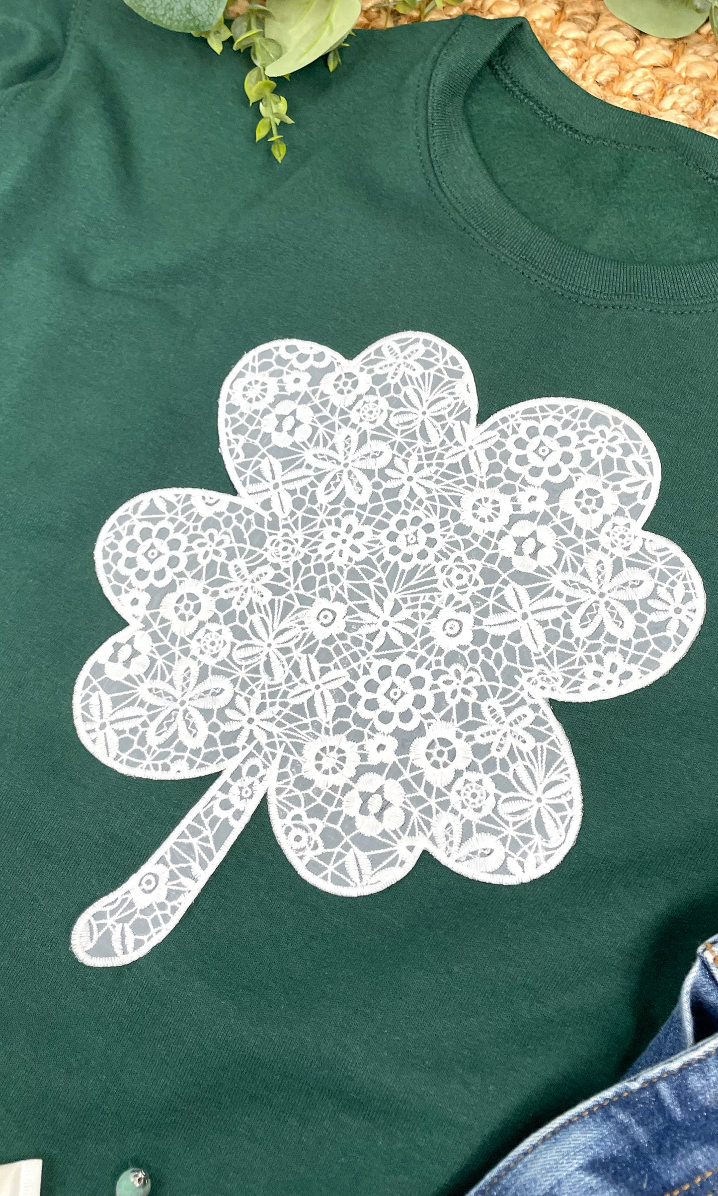 Clover Lace Graphic Sweatshirt