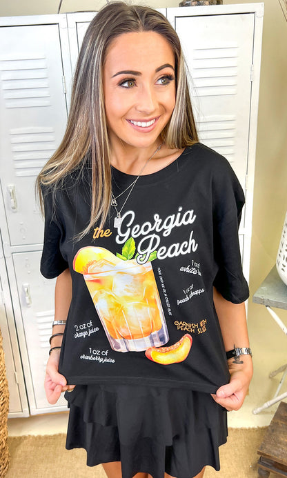 Cocktail Recipe Custom Graphic Crop Top T-Shirt