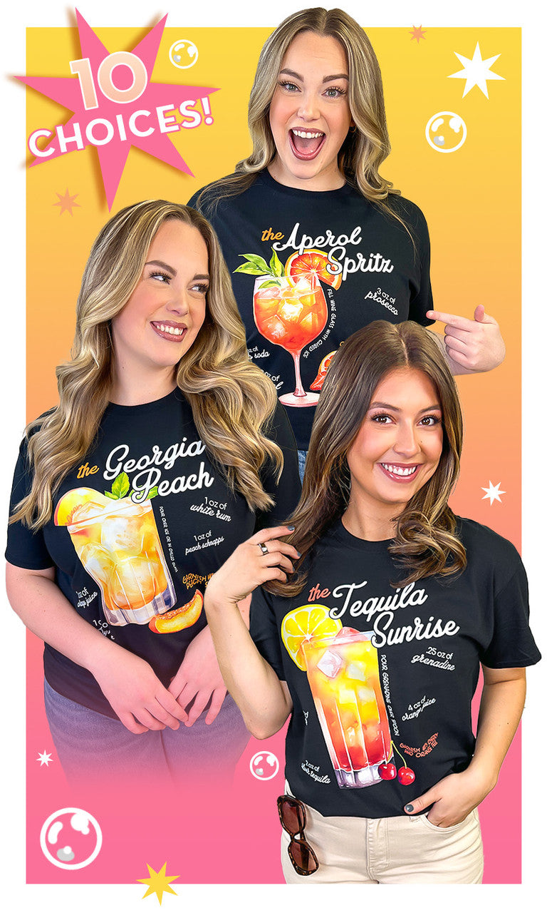 Cocktail Recipe Graphic T-Shirt