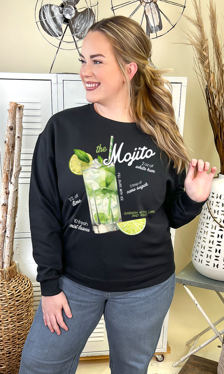 Cocktail Recipe Graphic Sweatshirt