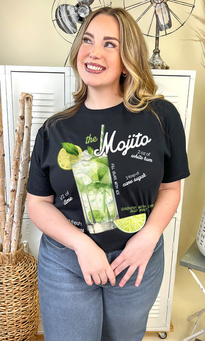 Cocktail Recipe Custom Graphic T-Shirt