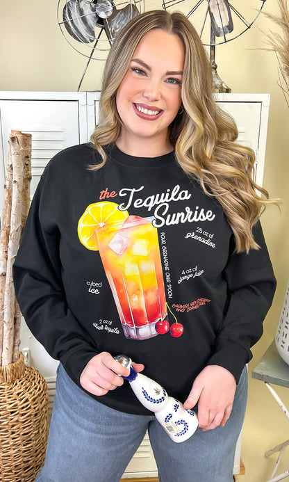 Cocktail Recipe Graphic Sweatshirt