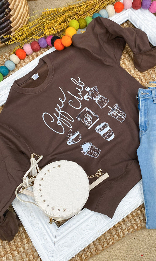 Coffee Club Graphic Sweatshirt