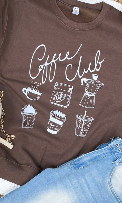 Coffee Club Graphic Sweatshirt