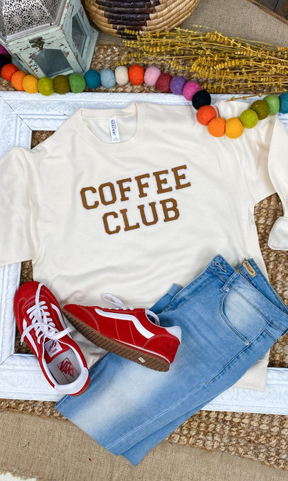 Coffee Club Soft Chenille Sweatshirt