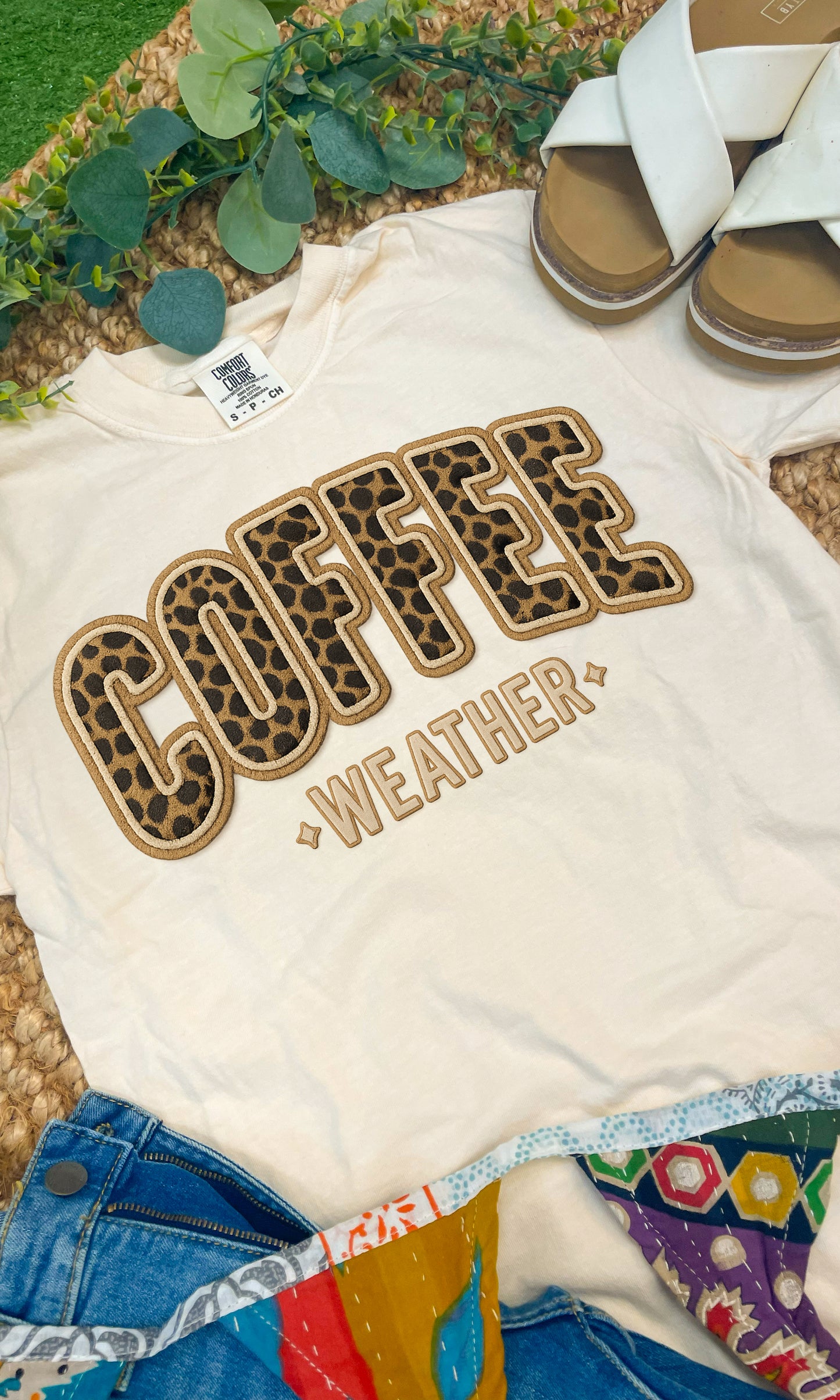 Coffee Weather Comfort Color Graphic T-Shirt