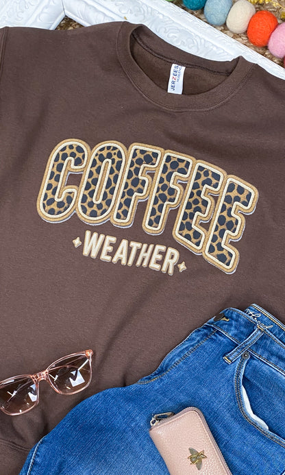 Coffee Weather Graphic Sweatshirt