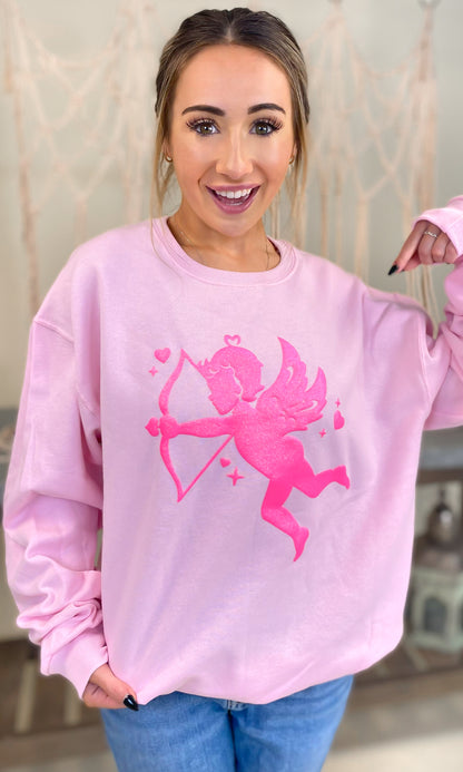 Puff Cupid Valentine Graphic Sweatshirt