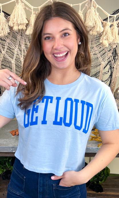 Custom Arched Puff Graphic Crop Top