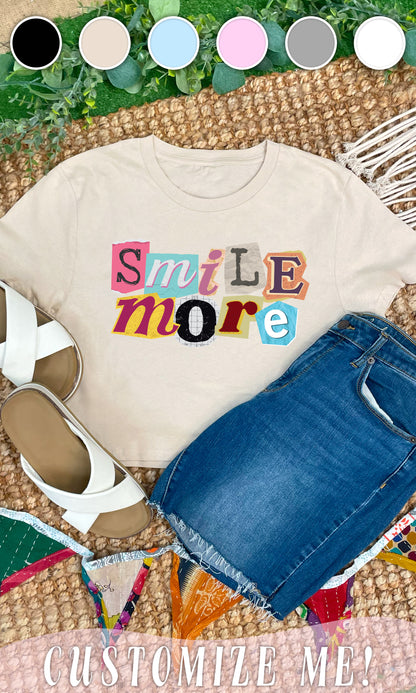 Custom Newspaper Notes Graphic Crop Top