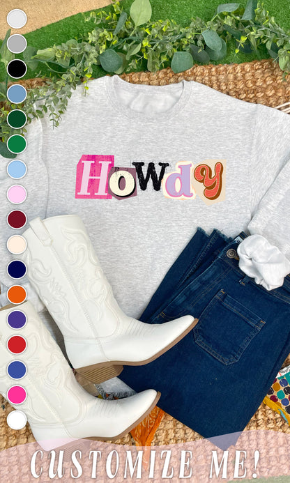 Custom Newpaper Notes Graphic Sweatshirt