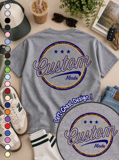 Custom Stamp Graphic T-Shirt