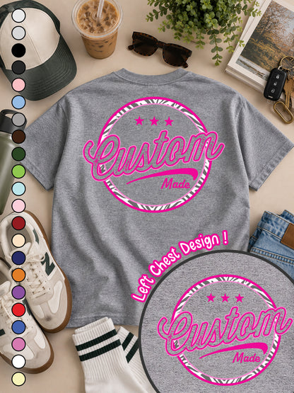 Custom Stamp Graphic T-Shirt