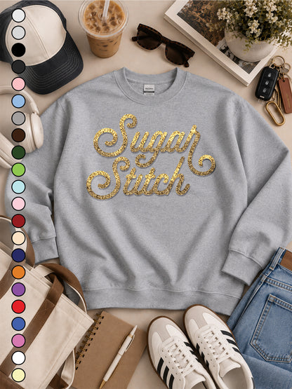 Custom Swirl Type Graphic Sweatshirt