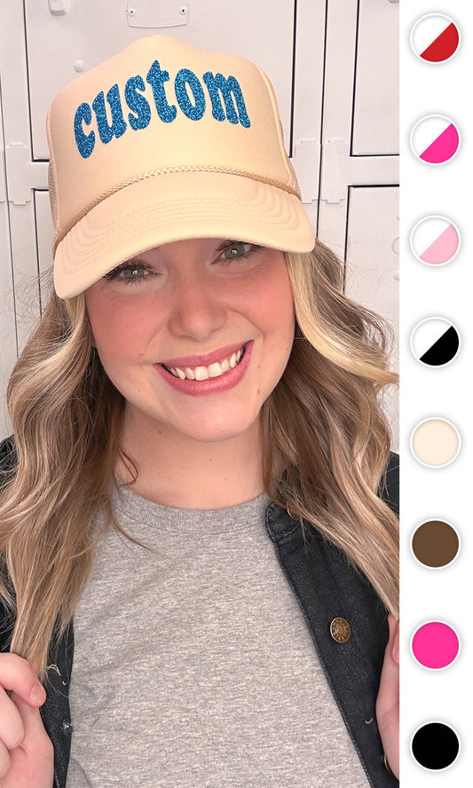 Glitter Custom Trucker Hat