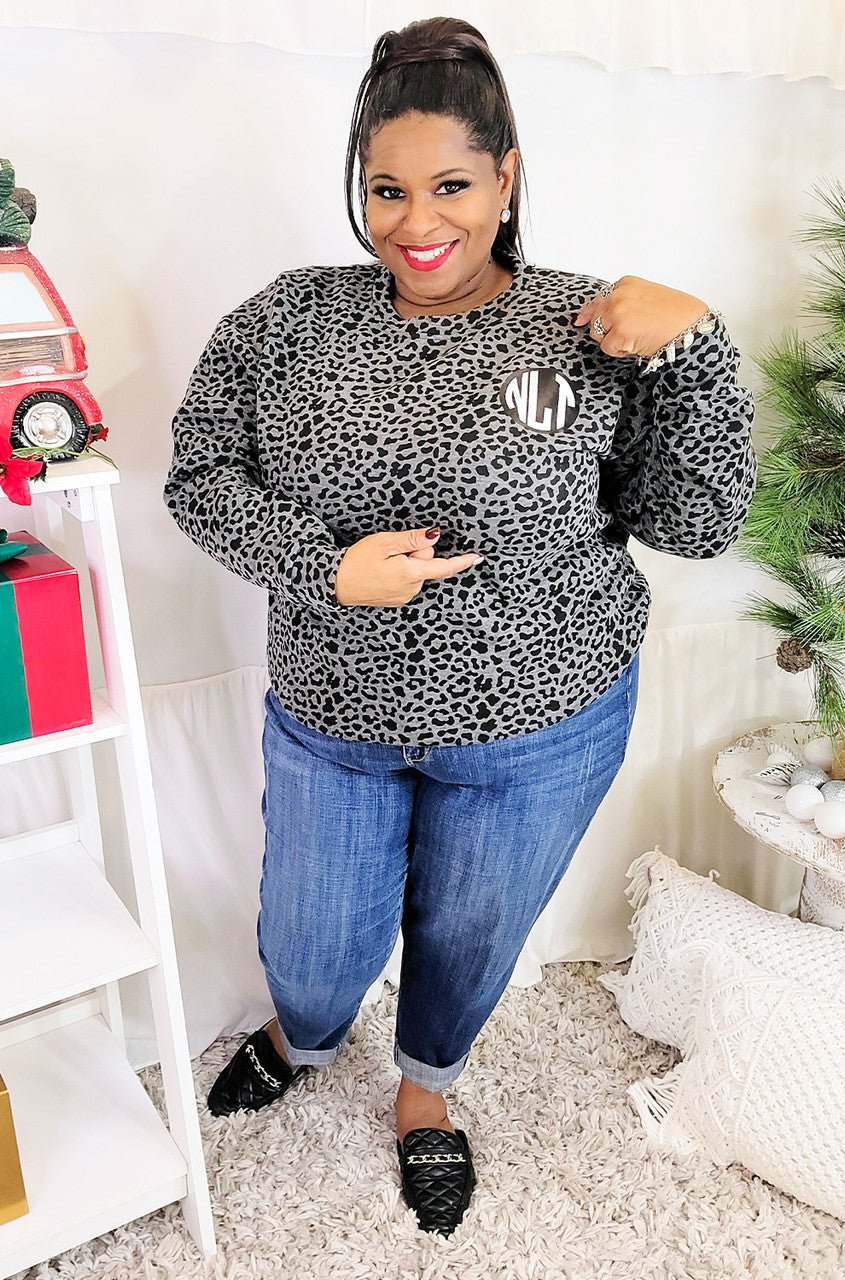 Custom Leopard Sweatshirt