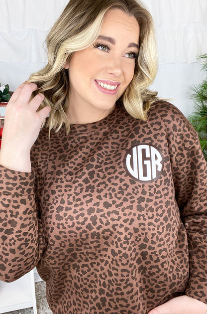 Custom Leopard Sweatshirt
