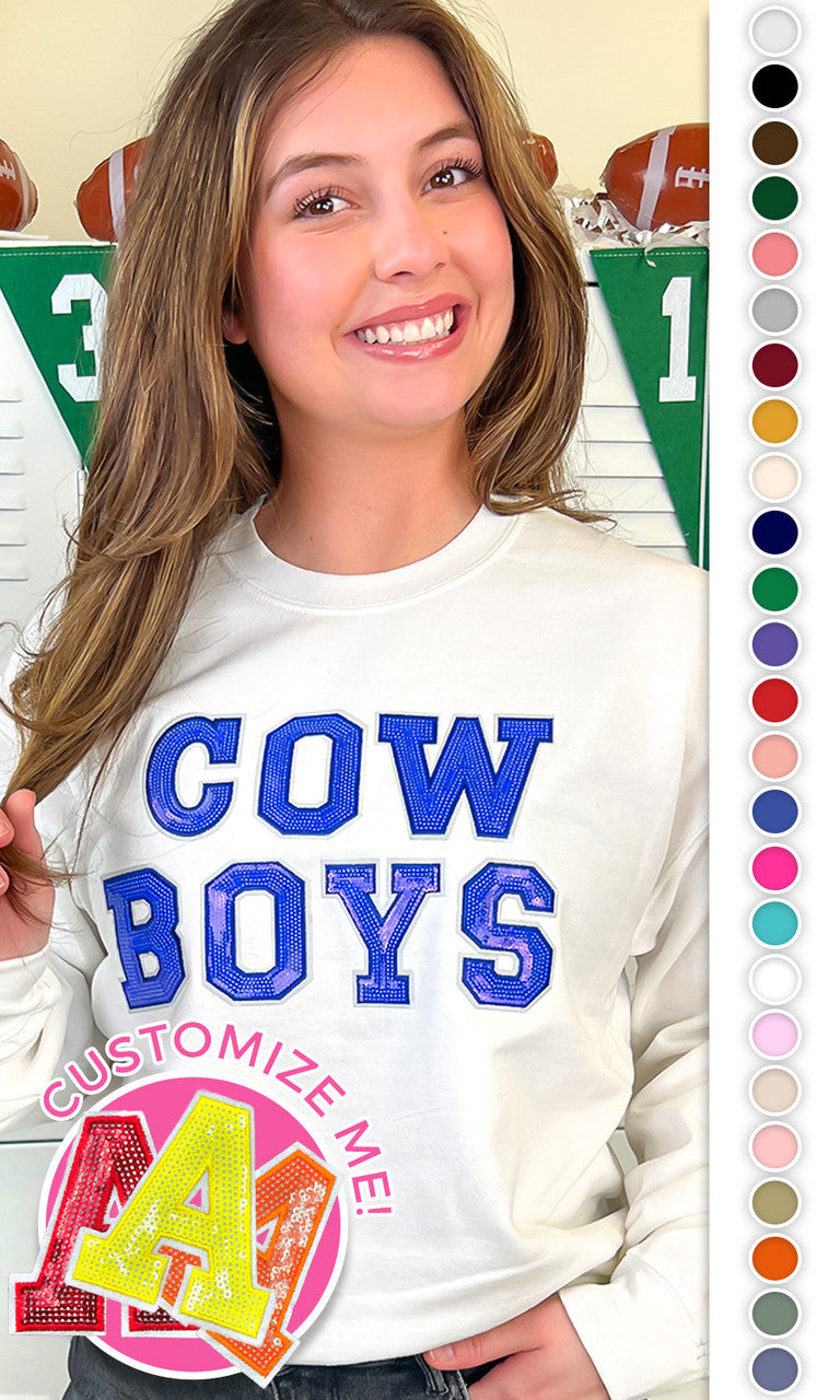 Custom Mascot Sequin Graphic Sweatshirt