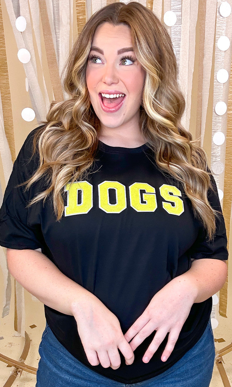 Custom Mascot Sequin Graphic T-Shirt