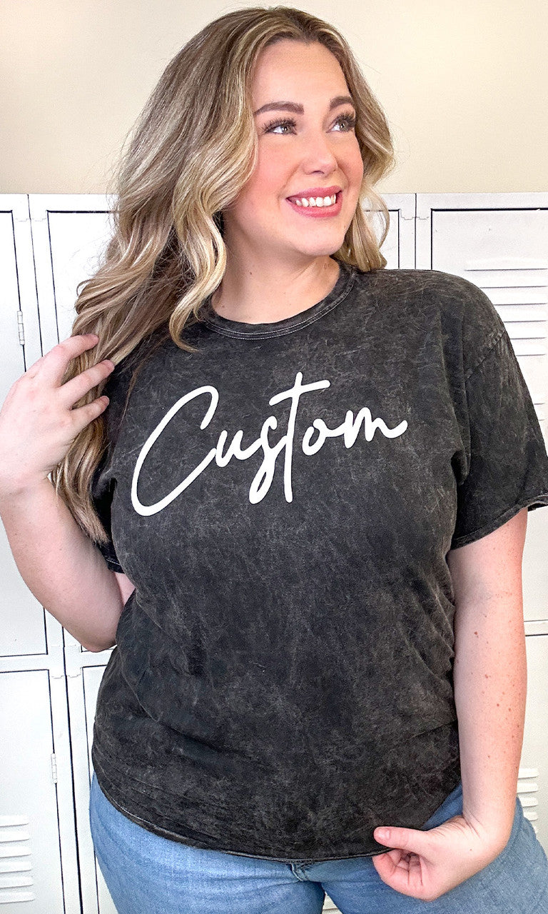 Magic Puff Custom Script Mineral Washed T-Shirt