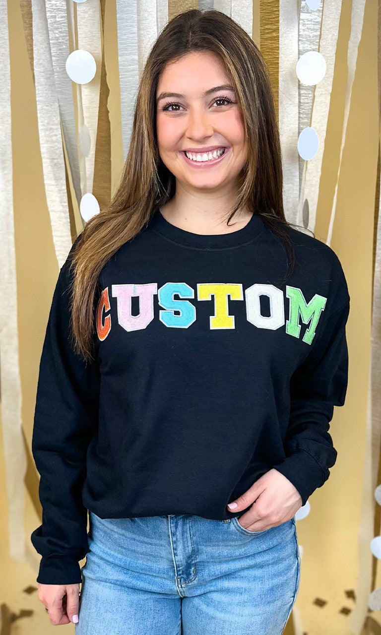 Custom Sequin Graphic Sweatshirt