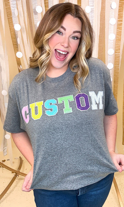 Custom Sequin Graphic T-Shirt