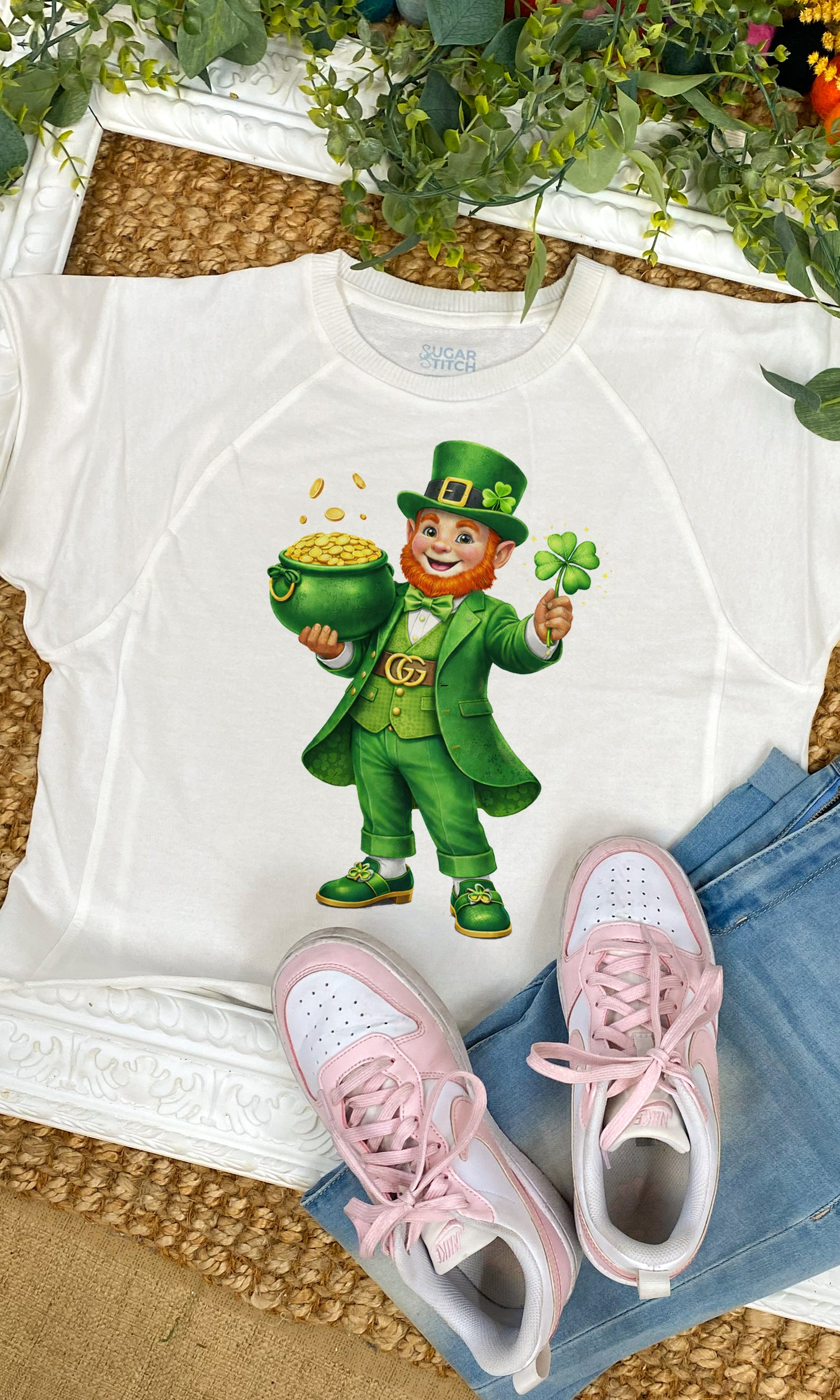 Dapper Leprechaun Graphic Edgy Shirt