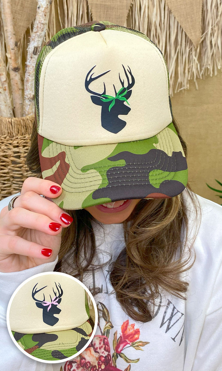 Deer Bow Trucker Hat
