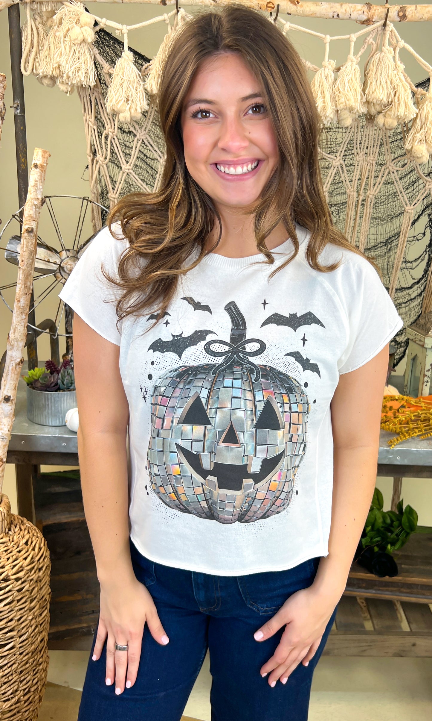 Disco Jack O Latern Halloween Edgy Graphic Shirt