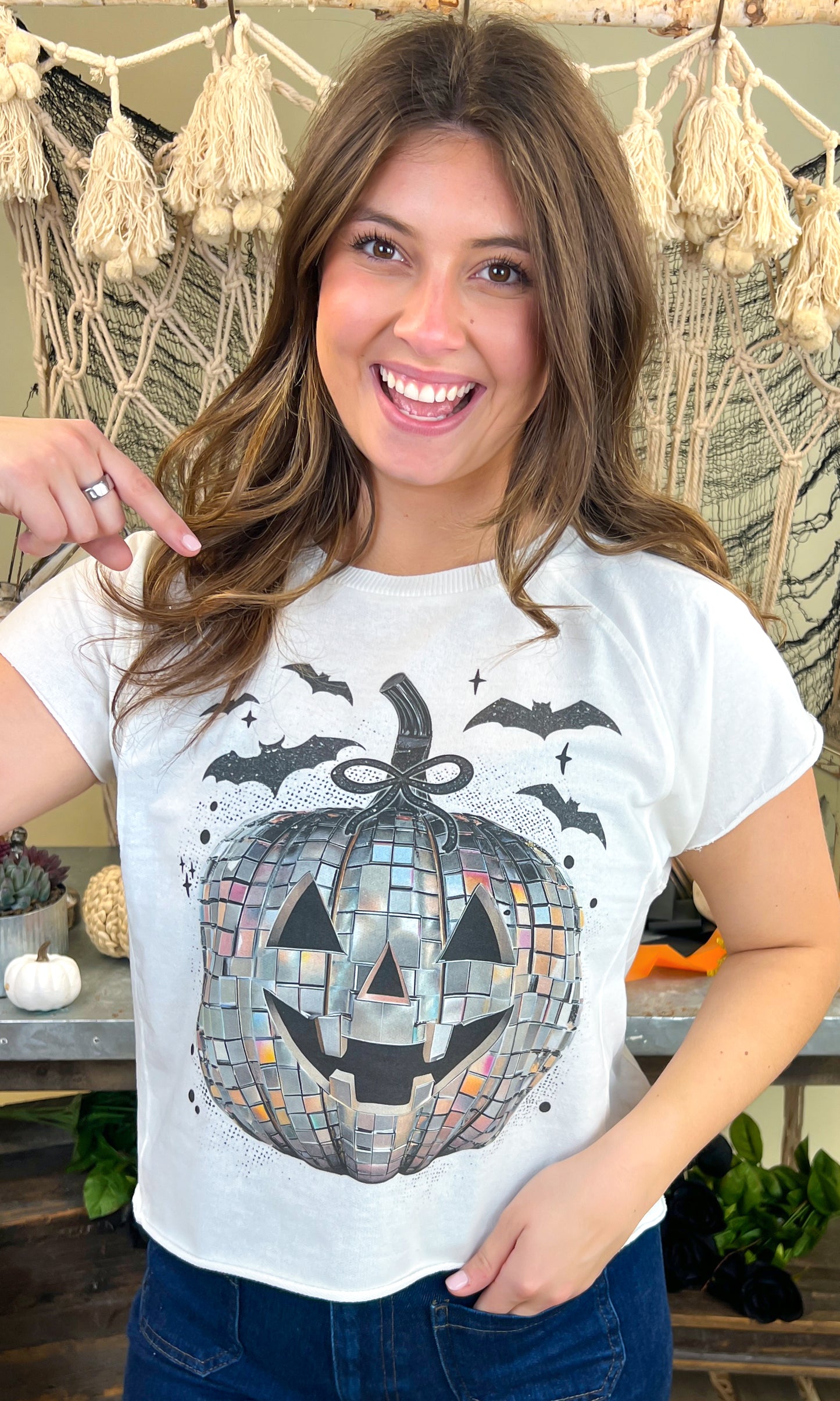 Disco Jack O Latern Halloween Edgy Graphic Shirt