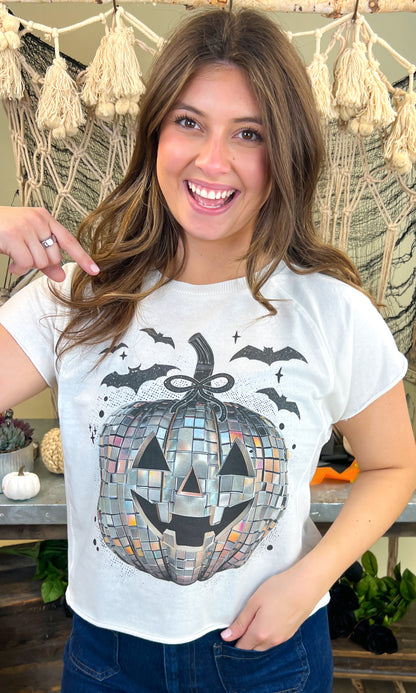 Disco Jack O Latern Halloween Edgy Graphic Shirt