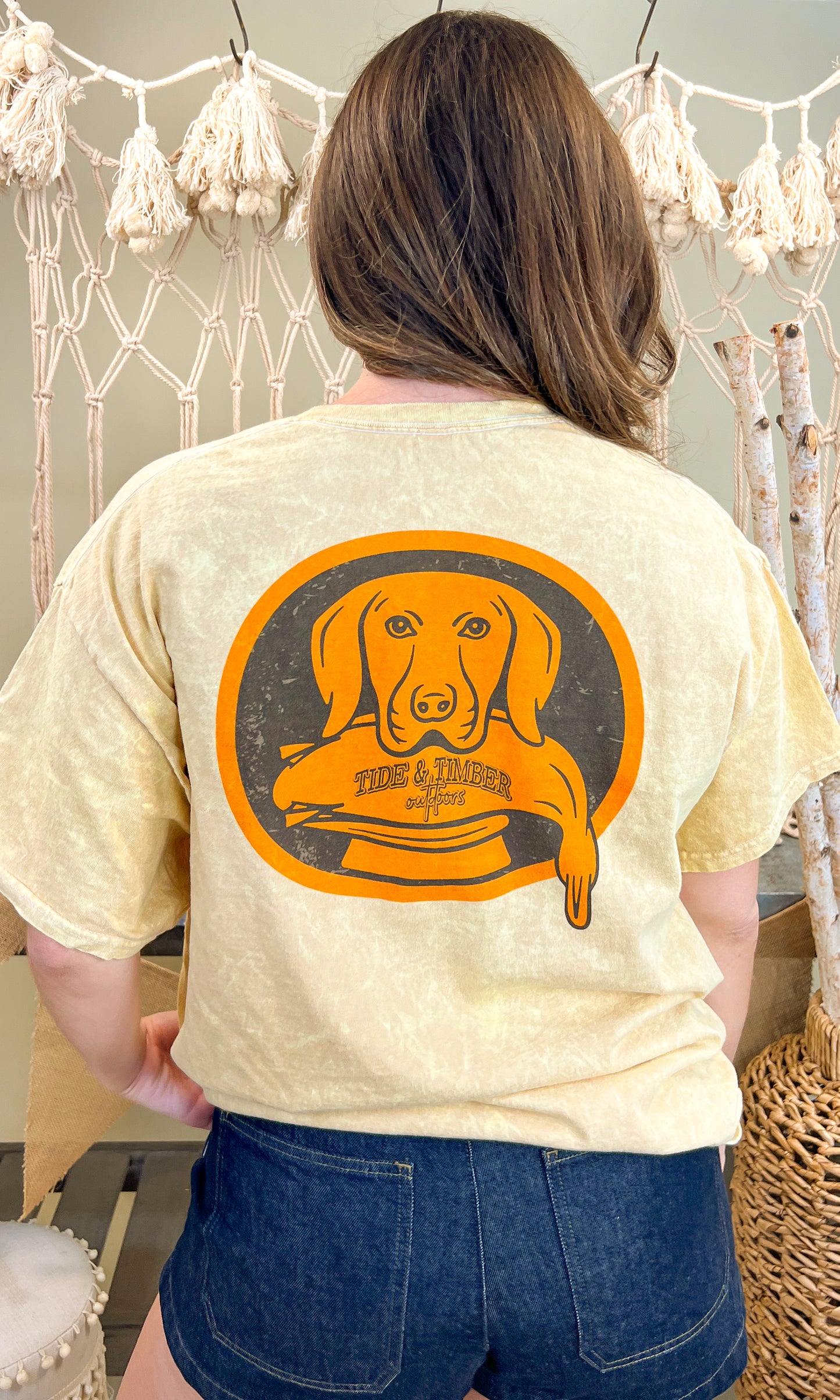 Dog and Buck Mineral Washed Graphic Shirt