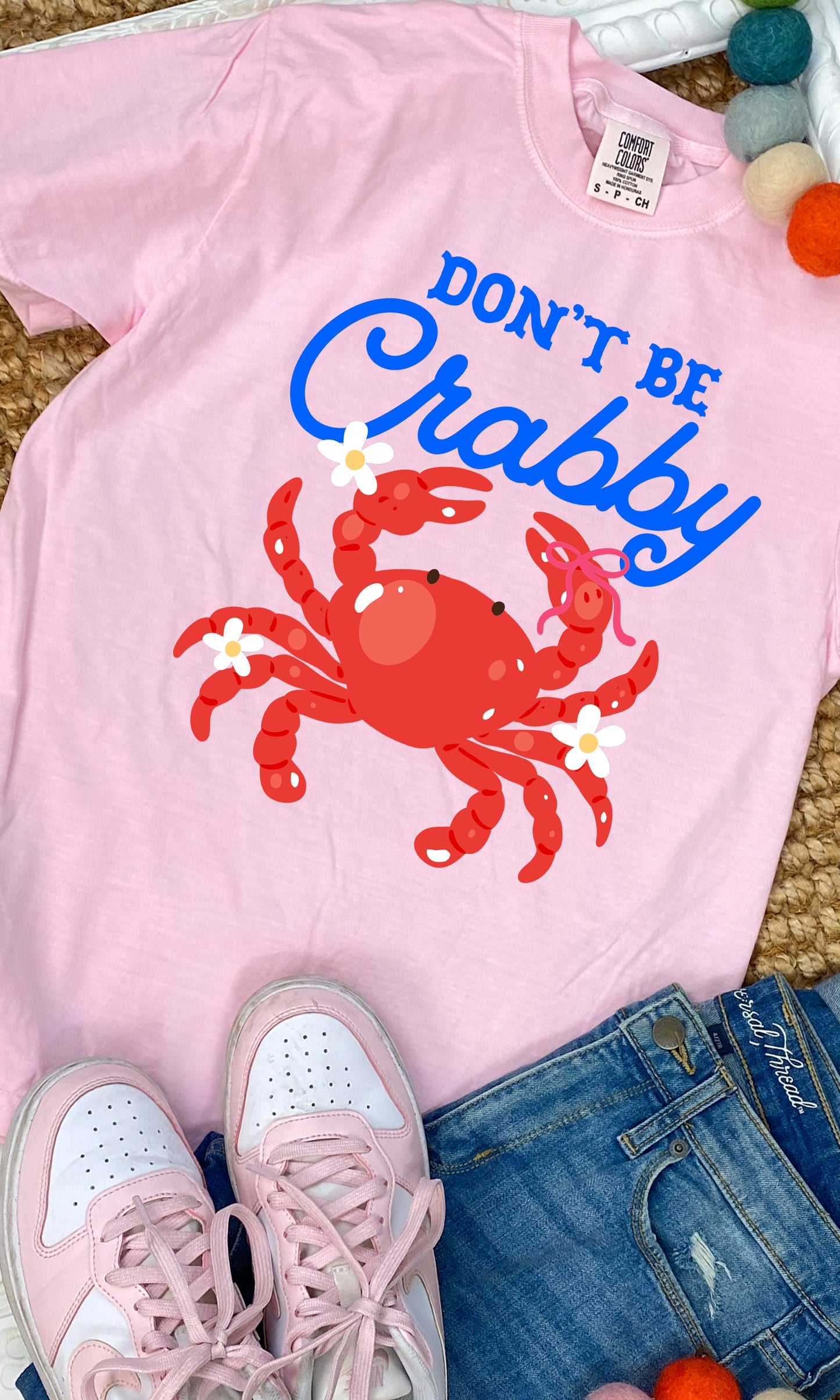 Don't Be Crabby Comfort Color Graphic T-Shirt
