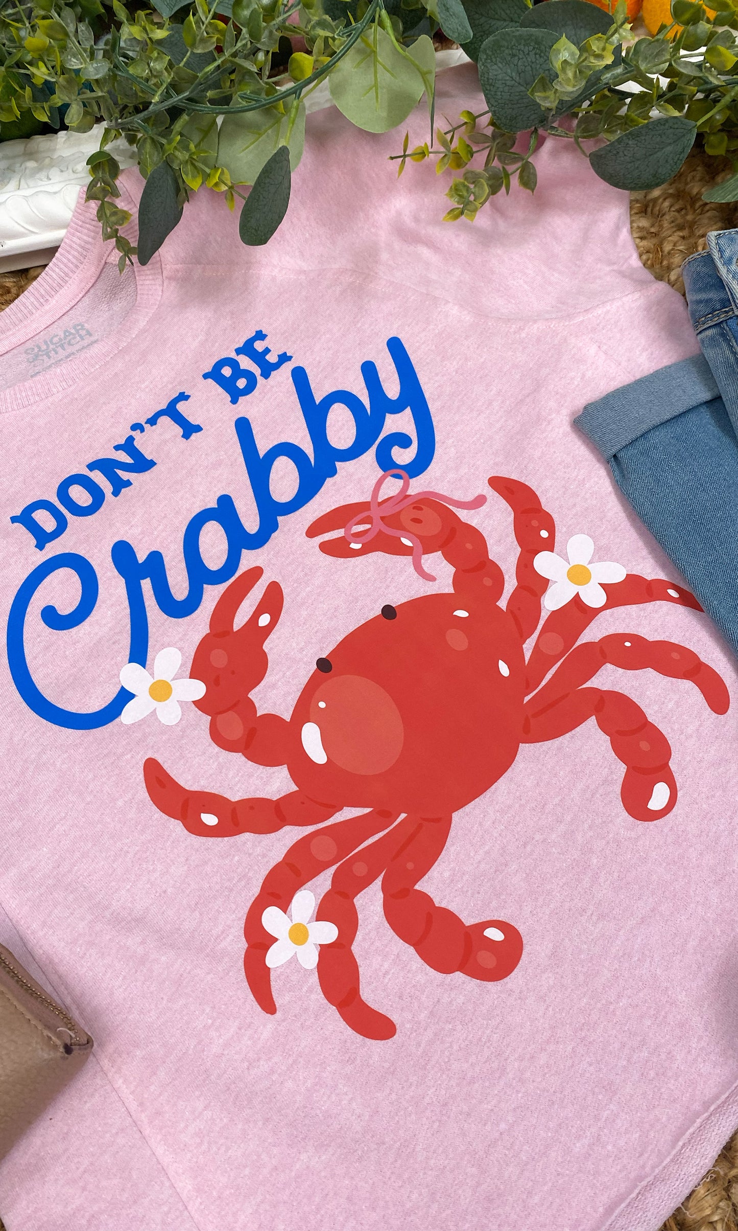 Don't Be Crabby Graphic Edgy Shirt
