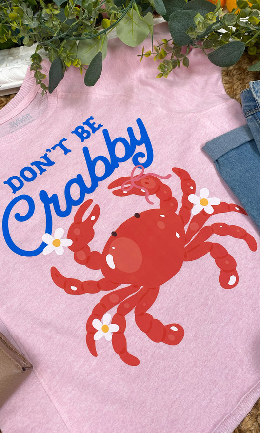 Don't Be Crabby Graphic Edgy Shirt