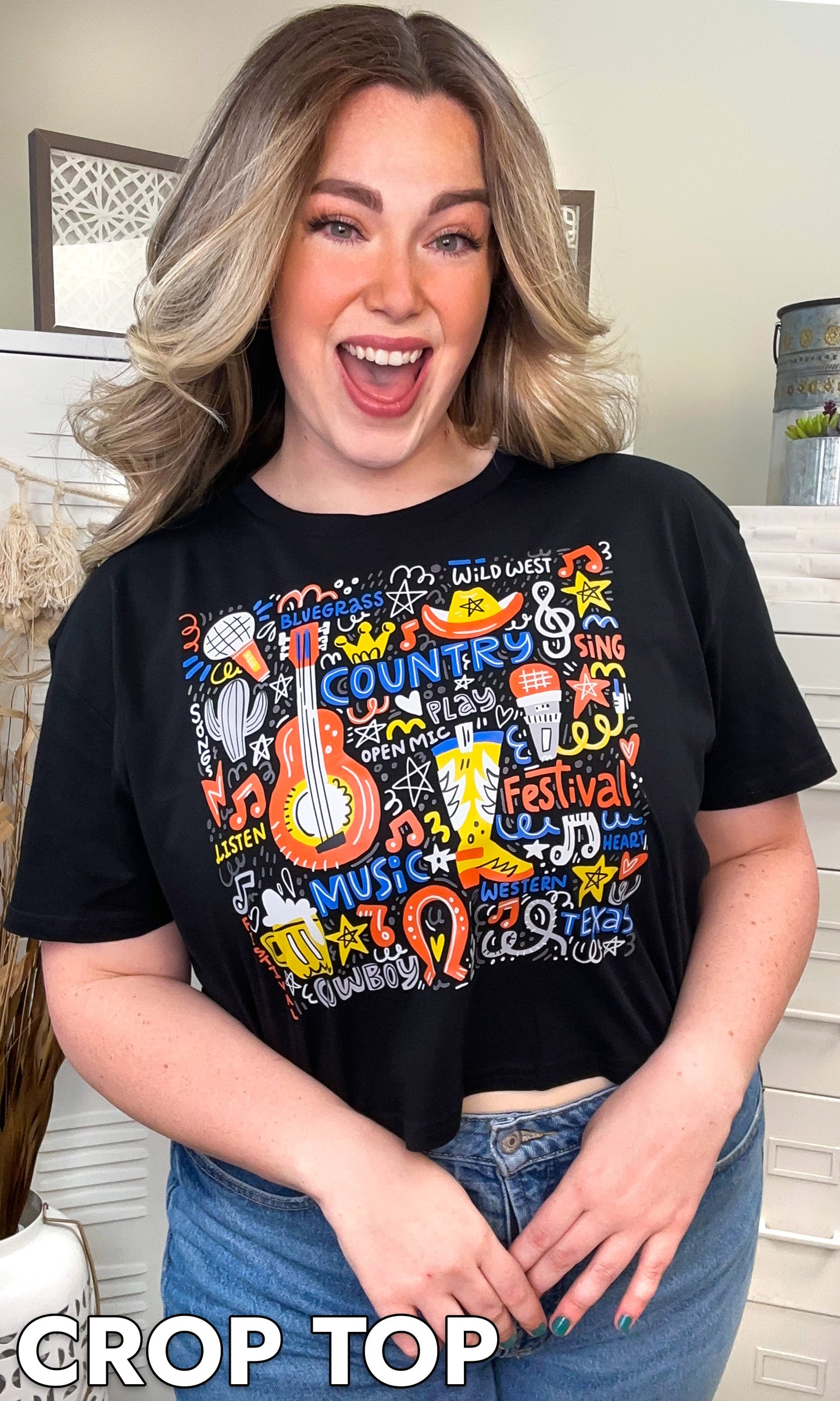 Doodle Country Music Graphic