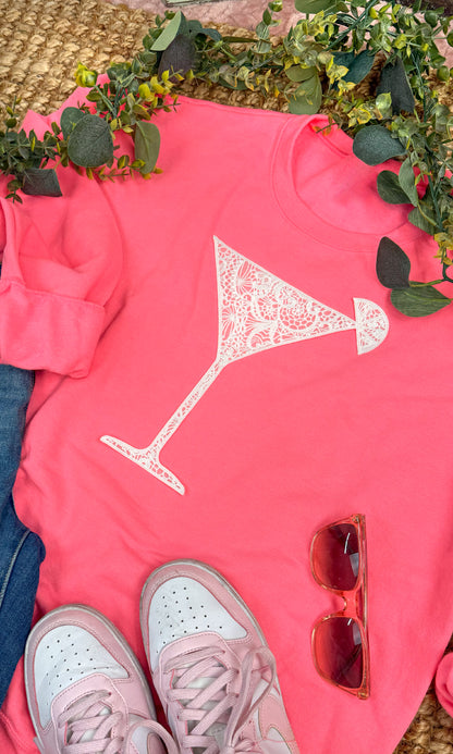 Drink Lace Graphic Sweatshirt