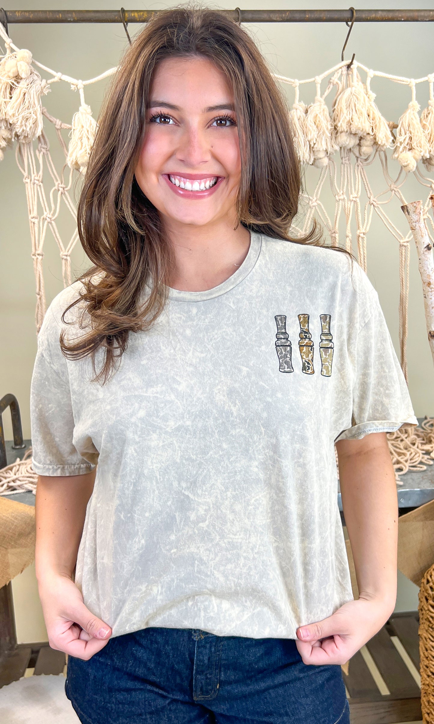 Duck Calls Mineral Washed Graphic Shirt