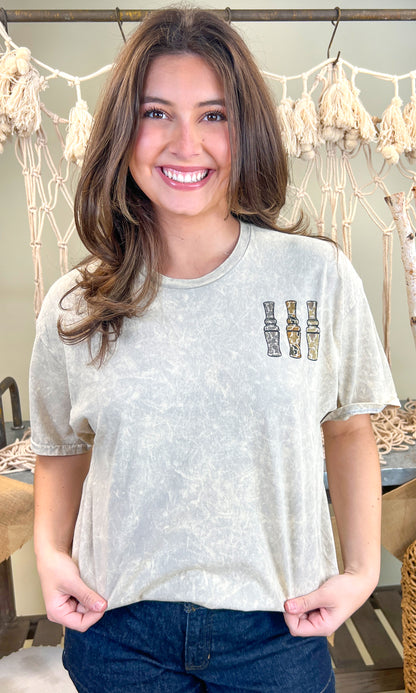 Duck Calls Mineral Washed Graphic Shirt