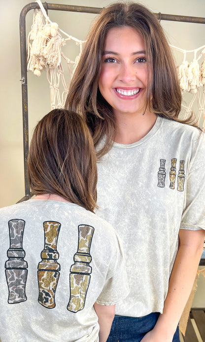 Duck Calls Mineral Washed Graphic Shirt