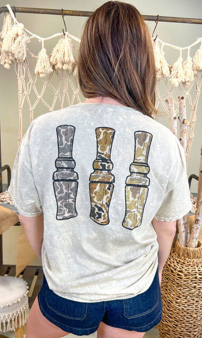 Duck Calls Mineral Washed Graphic Shirt