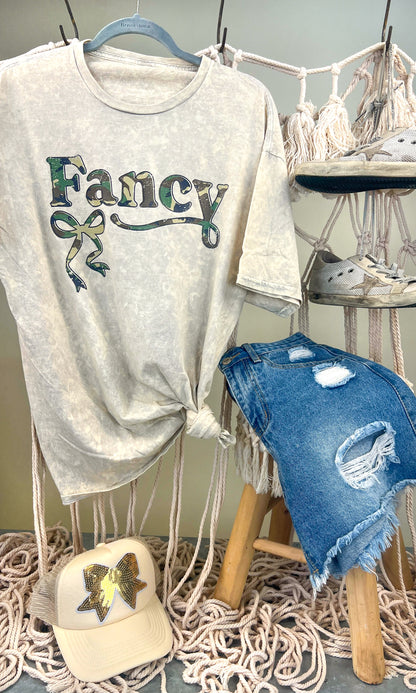 Fancy Camo Mineral Washed Graphic Shirt