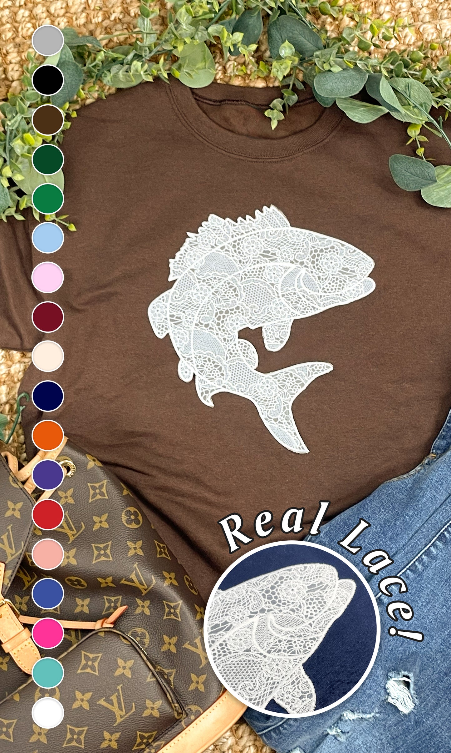 Fish Lace Graphic Sweatshirt