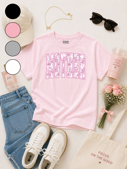 Floral Block Custom Graphic Edgy Shirt